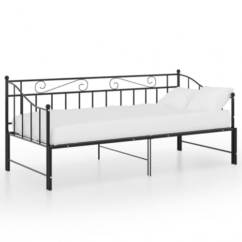 Sengestel til udtræksseng 90 x 200 cm - sort