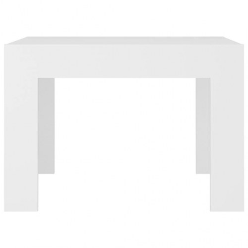 Sofabord 50 × 50 × 35 cm i hvidt konstrueret træ