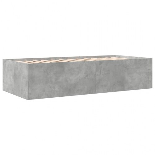 Daybed med 6 skuffer 75 x 190 cm - betongrå
