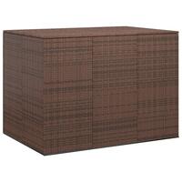Hyndeboks 145x100x103 cm polyrattan brun