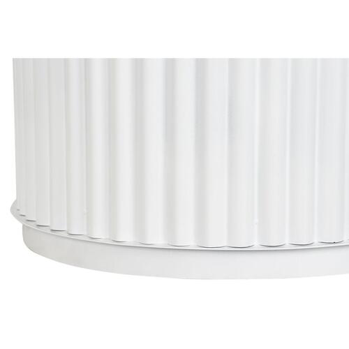 Spisebord Hvid Sort Kobber Metal Marmor 110 x 110 x 76 cm
