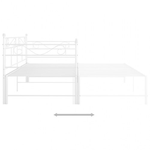 Sengestel til udtræksseng 90 x 200 cm - hvid