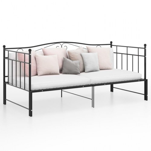Sengestel til udtræksseng 90 x 200 cm - sort