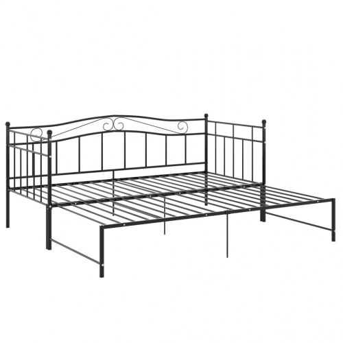 Sengestel til udtræksseng 90 x 200 cm - sort