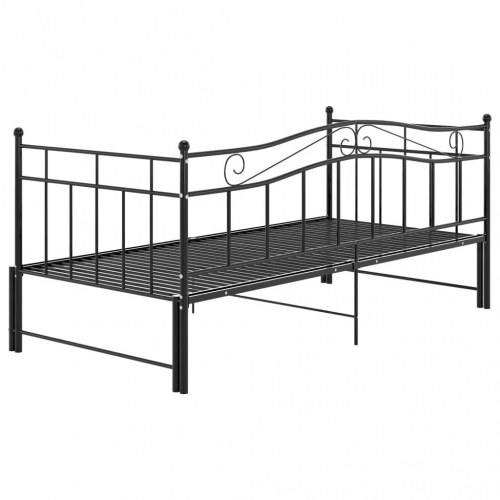 Sengestel til udtræksseng 90 x 200 cm - sort