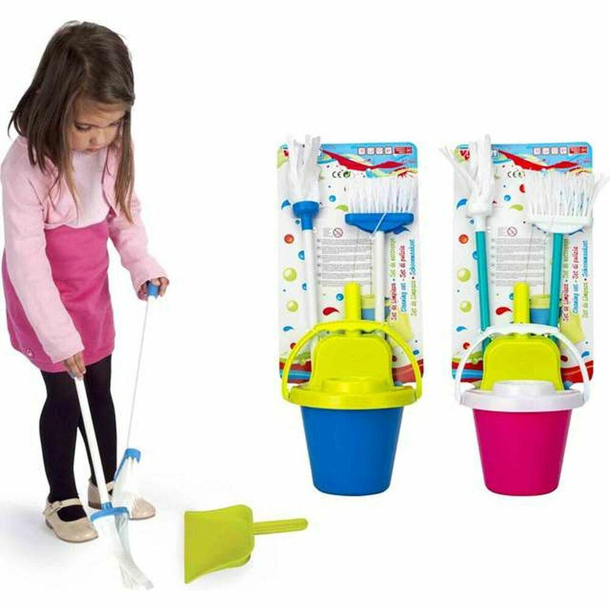 Rengørings Opbevaringssæt Cleaning Home Spand Gulvmoppe Fejebakke Fejekost