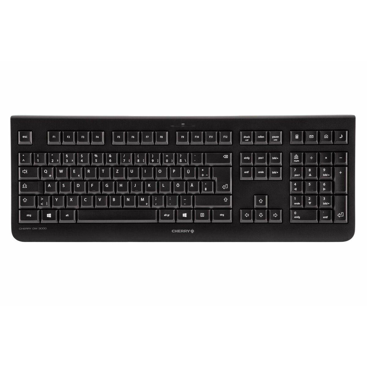 Tastatur Og Mus Cherry Dw3000 Qwertz Tysk Sort