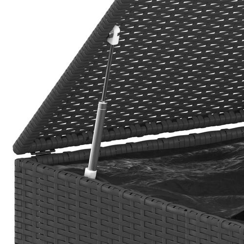 Hyndeboks 194x100x103 cm polyrattan sort
