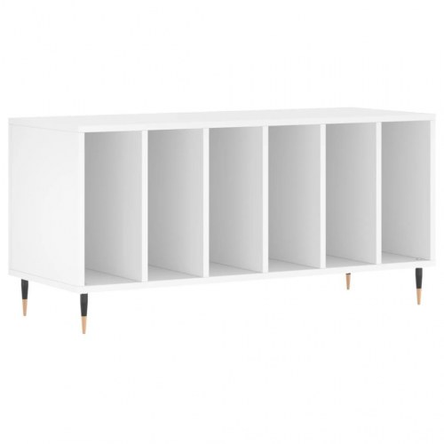 Vinylskab 100 × 38 × 48 cm i hvidt konstrueret træ - TV-bord/LP-opbevaring