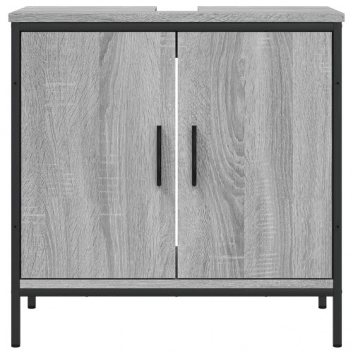 Underskab til vask 60 × 30 × 60 cm - konstrueret træ, grå sonoma-eg