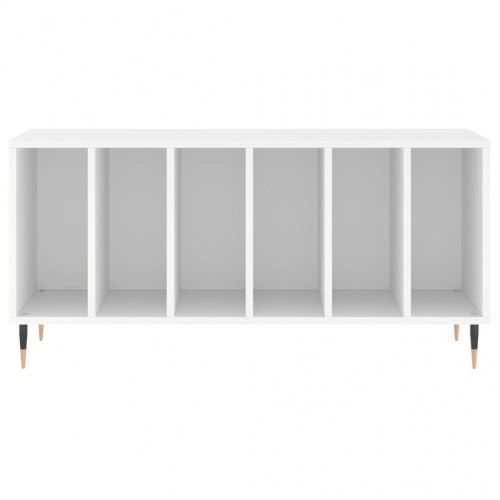 Vinylskab 100 × 38 × 48 cm i hvidt konstrueret træ - TV-bord/LP-opbevaring