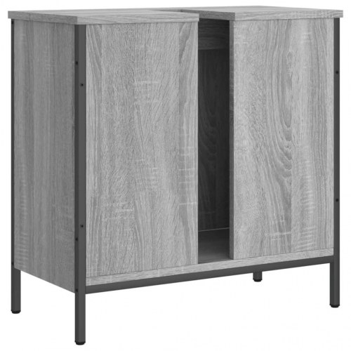 Underskab til vask 60 × 30 × 60 cm - konstrueret træ, grå sonoma-eg