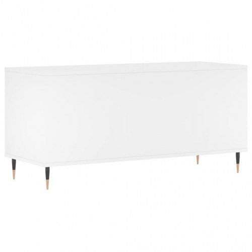 Vinylskab 100 × 38 × 48 cm i hvidt konstrueret træ - TV-bord/LP-opbevaring