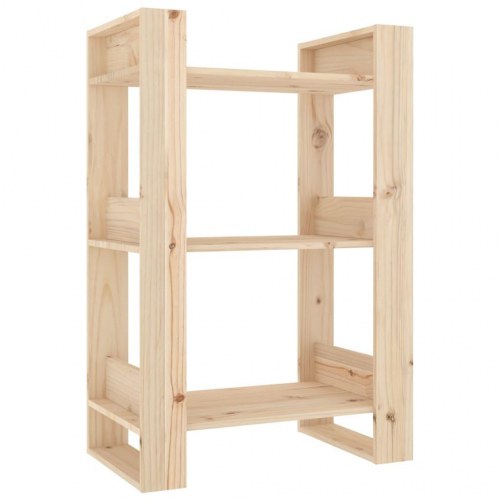 Bogreol/rumdeler 60x35x91 cm massivt fyrretræ