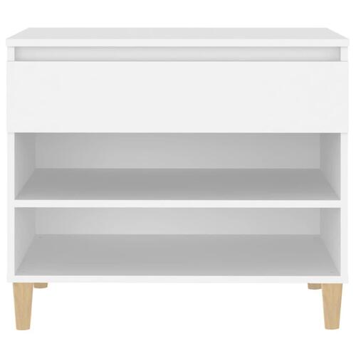 Skoreol 70x36x60 cm konstrueret træ hvid