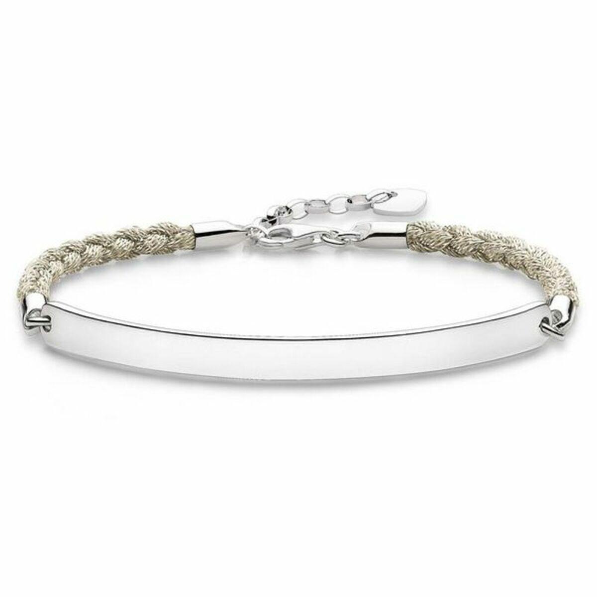 Armbånd Til Kvinder Thomas Sabo Lba0029 173 19 Sølvfarvet Hvid 15 18 Cm 19 5 Cm 15 18 Cm