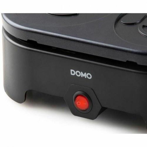 DOMO pandekagemaskine 600 W - emoji plader, sort