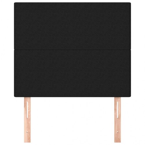 Sengegavl i stof 100 x 5 x 118/128 cm - sort