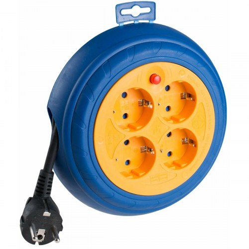 Solera kabeltromle 3 m med 4 schuko-udtag (EU-stik)
