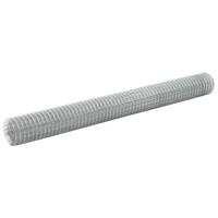 Hønsenet galvaniseret stål 25 x 1,5 m sølvfarvet