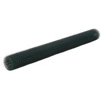 Hønsenet stål med PVC-belægning 25 x 1,5 m grøn