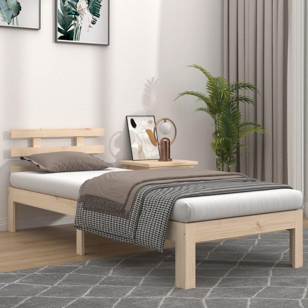 Sengeramme 100x200 Cm Massivt Fyrretræ