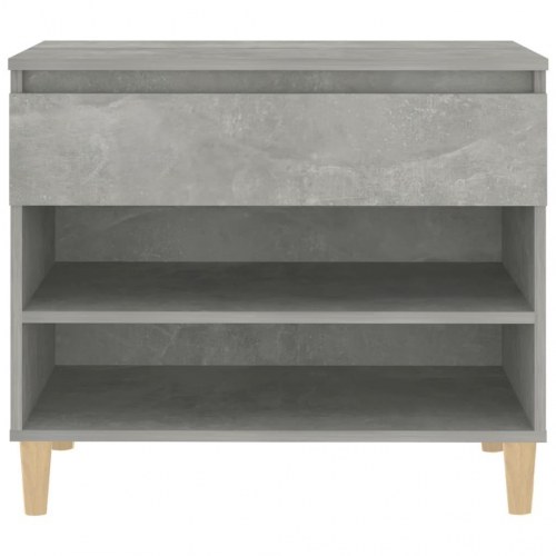 Skoreol med skuffe 70×36×60 cm - betongrå konstrueret træ