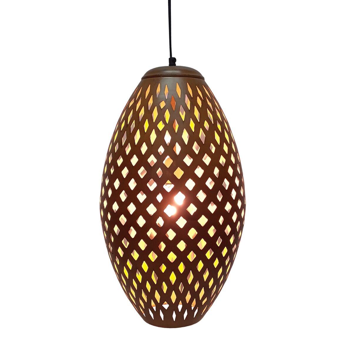 Loftslampe Gylden Metal Flødefarvet 30 X 30 X 53 Cm