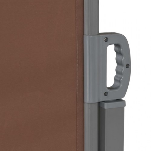 Indtrækkelig sidemarkise 180x600 cm brun