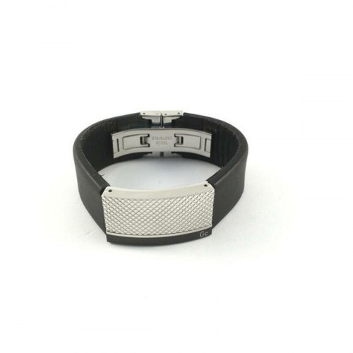 Guess armbånd til mænd CMB70716, sort/sølv, 15 cm