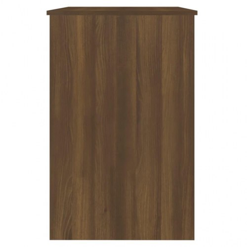 Skrivebord 100x50x76 cm konstrueret træ brun egetræsfarve