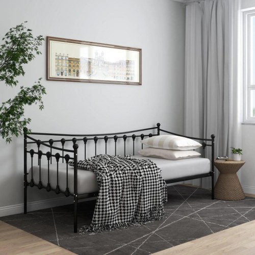 Sengestel til sovesofa 90 x 200 cm - sort