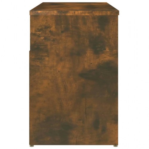 Skobænk i konstrueret træ - 80×30×45 cm, røget egetræsfarve