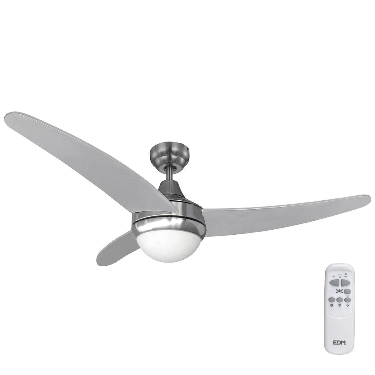 Loftsventilator Med Lys Edm Egeo Chromsalt