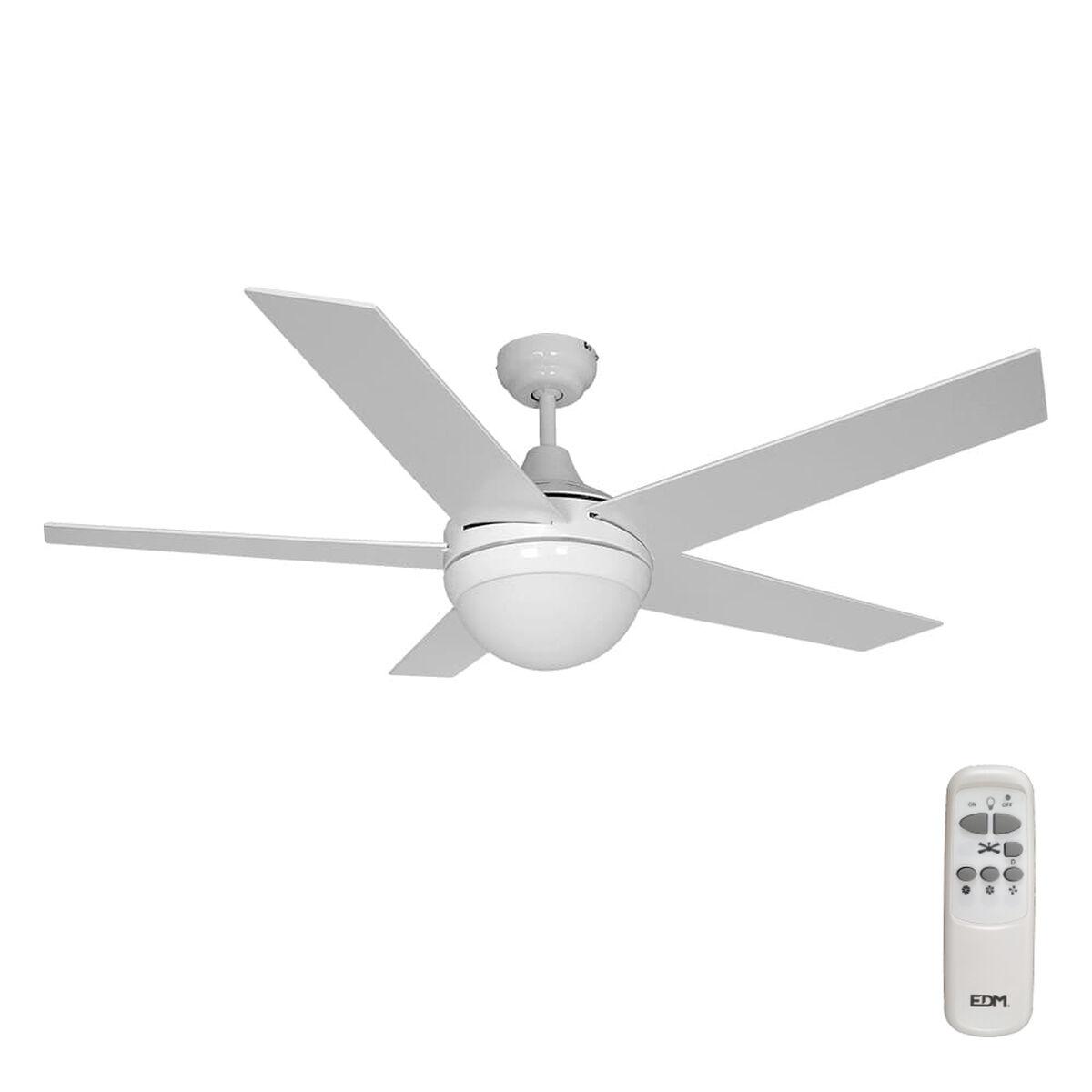 Loftsventilator Med Lys Edm 33988 Adriatico Hvid