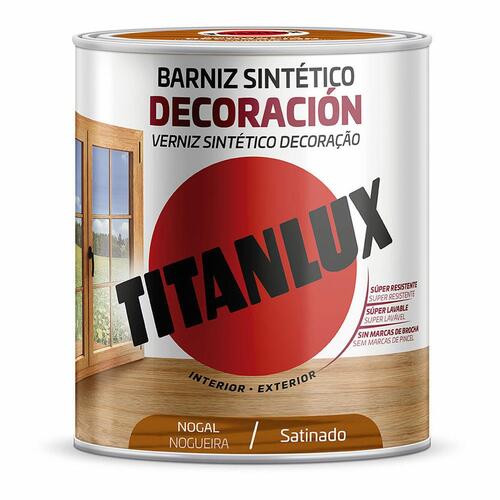 Syntetisk lak Titanlux m11100314 Indretning Satin finish Valnød 250 ml