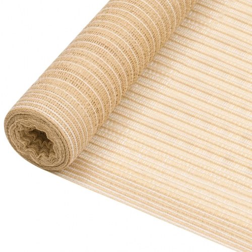 Afskærmningsnet 1,2 × 25 m - 195 g/m² HDPE, beige