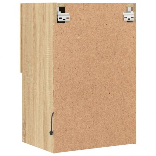 Tv-borde med LED-lys 2 stk. 40,5x30x60 cm sonoma-eg