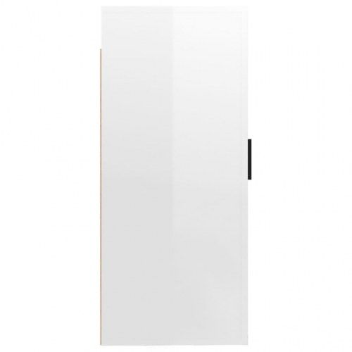 Væghængt tv-skab 40 × 34,5 × 80 cm - hvid højglans