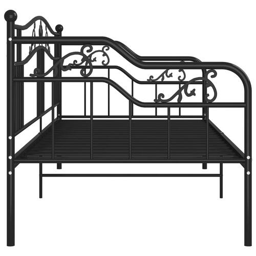 Sengestel til sovesofa 90x200 cm metal sort