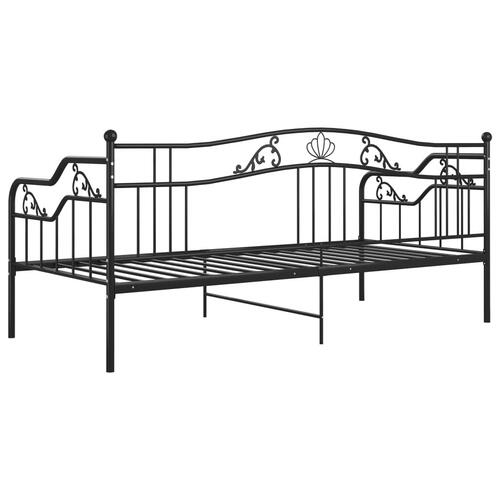 Sengestel til sovesofa 90x200 cm metal sort