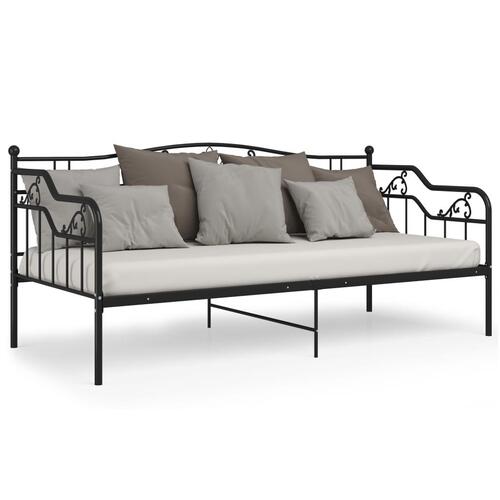 Sengestel til sovesofa 90x200 cm metal sort