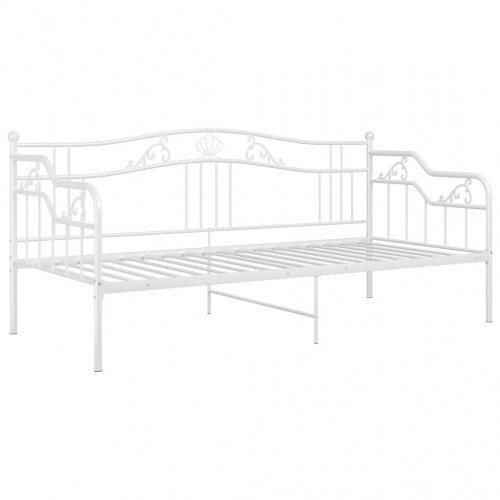 Sovesofa sengestel 90 x 200 cm i hvidt metal
