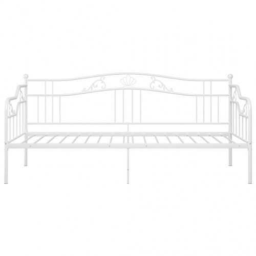 Sovesofa sengestel 90 x 200 cm i hvidt metal