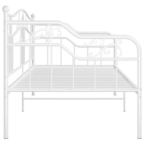Sengestel til sovesofa 90x200 cm metal hvid