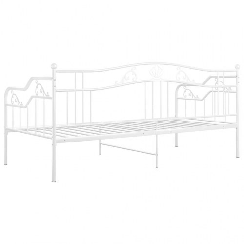 Sovesofa sengestel 90 x 200 cm i hvidt metal