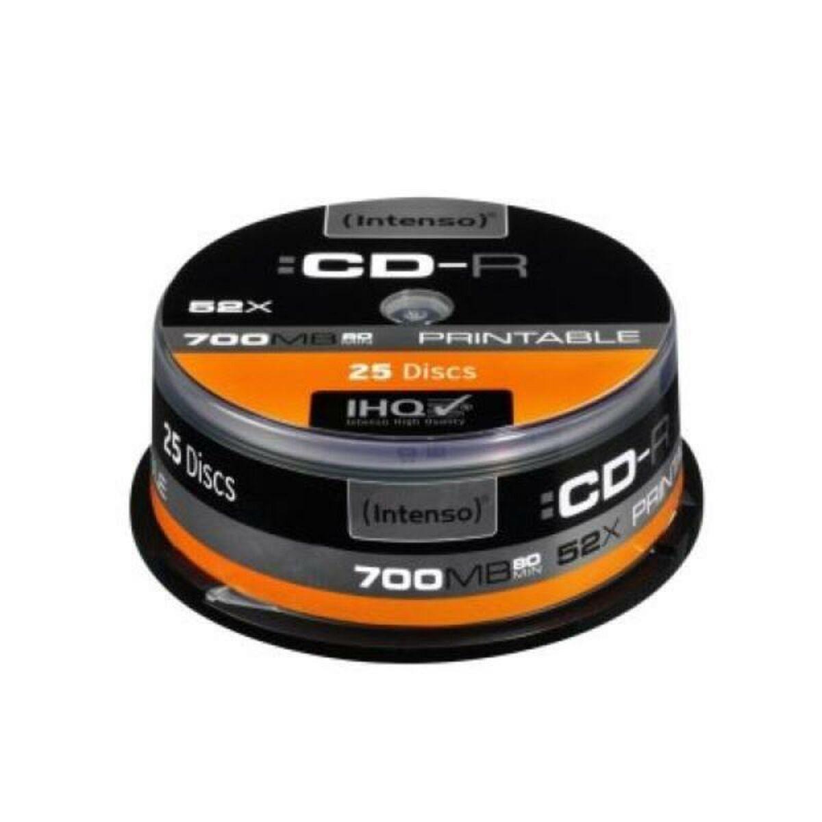 Printable Cd R Intenso 1801124 52x 700 Mb 25 Stk 700 Mb