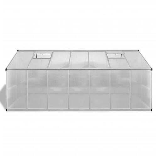 Drivhus 10,53 m² forstærket aluminium