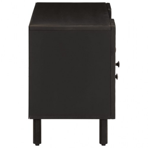Tv-bord 105x33x46 cm massivt mangotræ sort