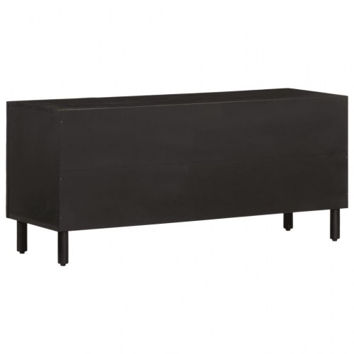 Tv-bord 105x33x46 cm massivt mangotræ sort
